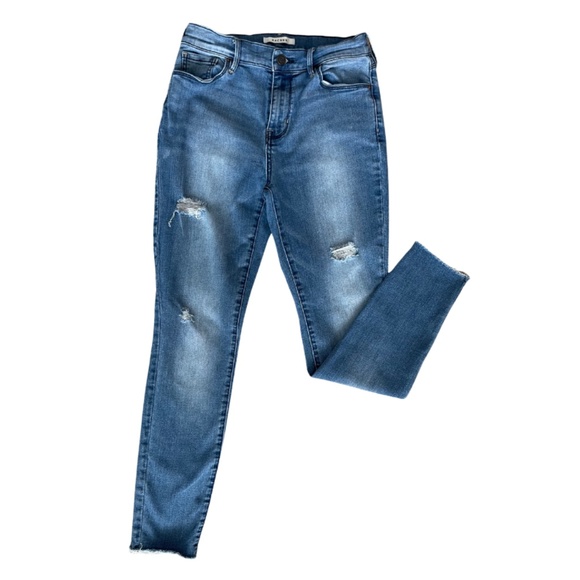 PacSun High Rise Distressed Raw Hem Ankle Jegging- Size 27 - Picture 1 of 3
